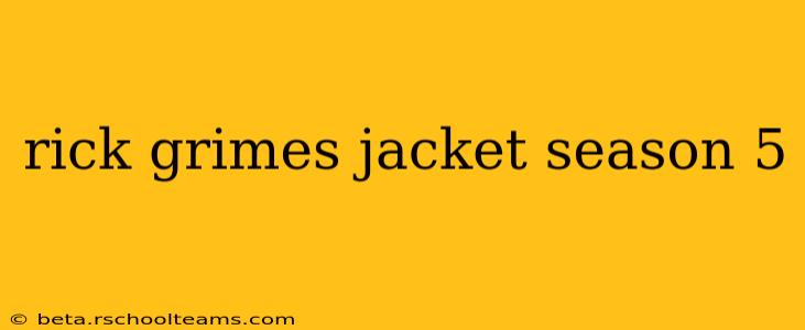 rick grimes jacket season 5