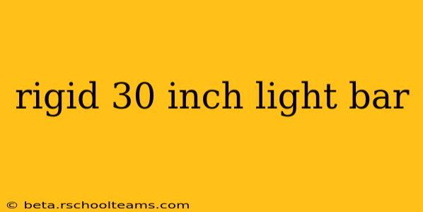 rigid 30 inch light bar