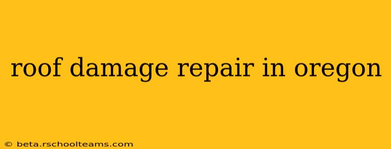 roof damage repair in oregon