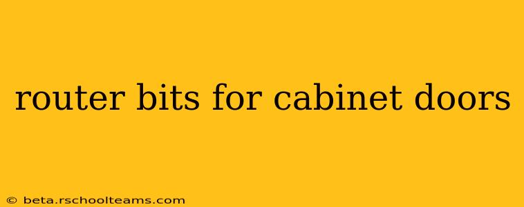 router bits for cabinet doors