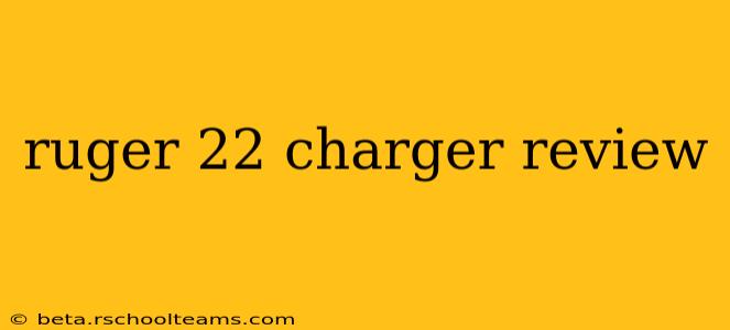 ruger 22 charger review