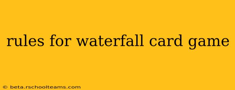 rules for waterfall card game