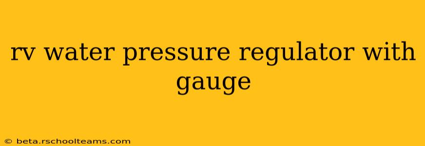 rv water pressure regulator with gauge