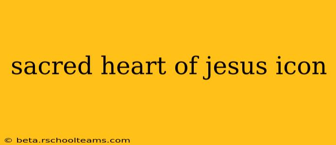 sacred heart of jesus icon