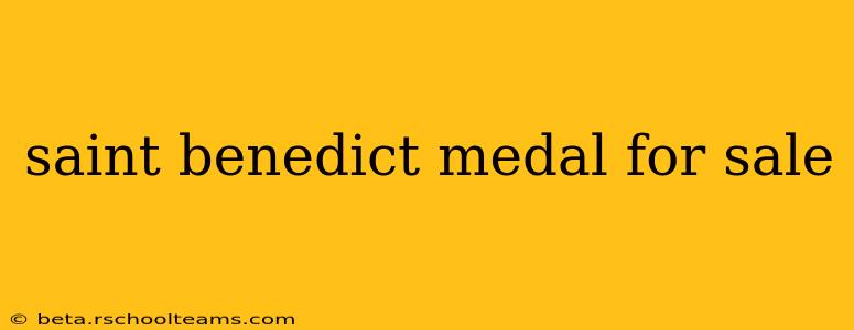 saint benedict medal for sale