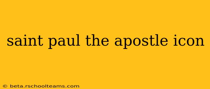 saint paul the apostle icon