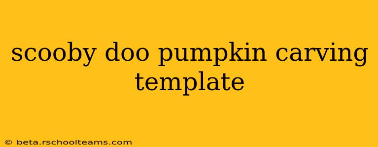 scooby doo pumpkin carving template