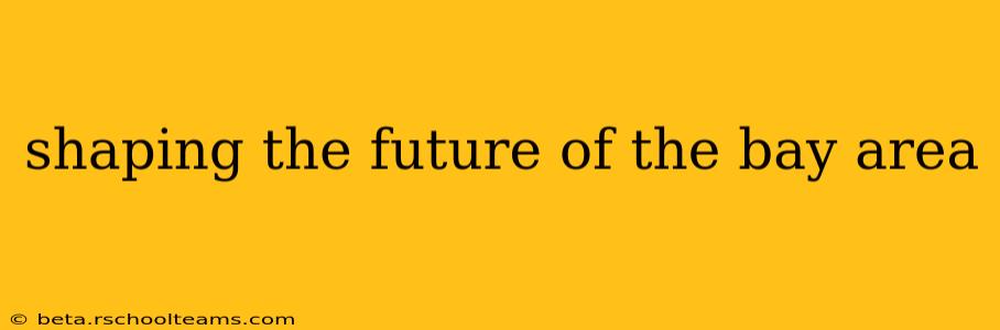 shaping the future of the bay area