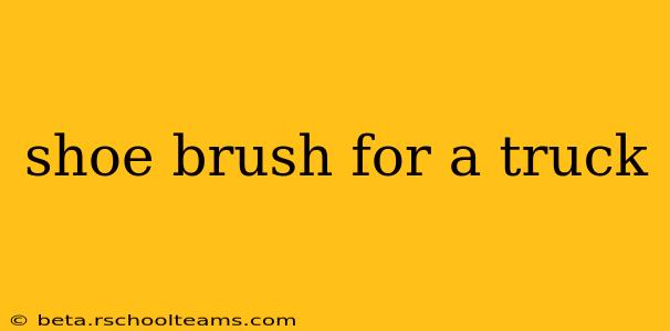 shoe brush for a truck