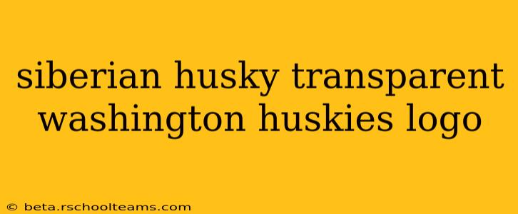 siberian husky transparent washington huskies logo