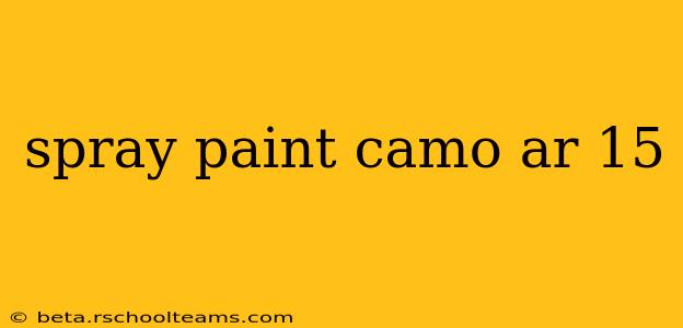 spray paint camo ar 15