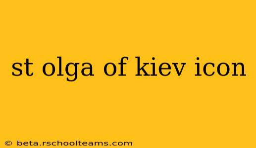 st olga of kiev icon