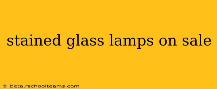 stained glass lamps on sale