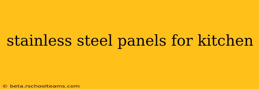 stainless steel panels for kitchen