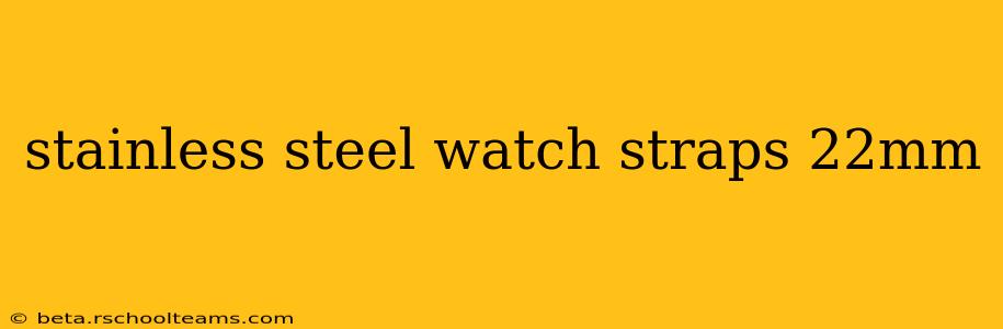 stainless steel watch straps 22mm