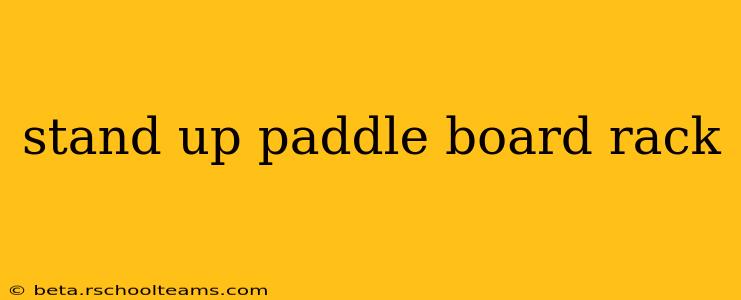stand up paddle board rack