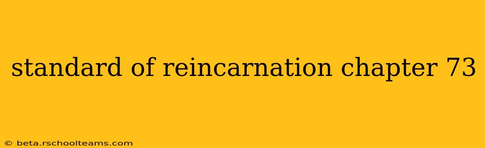 standard of reincarnation chapter 73