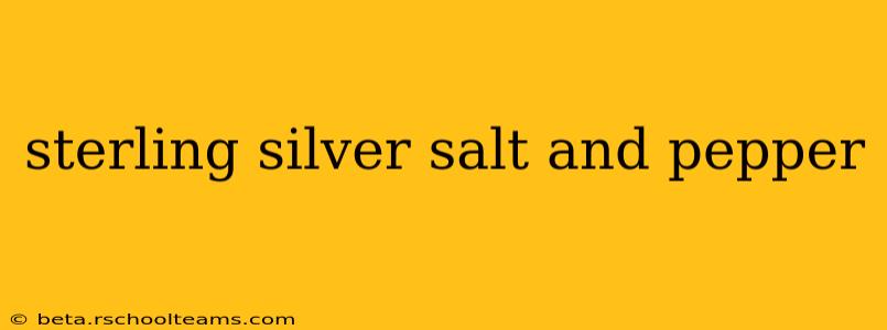 sterling silver salt and pepper