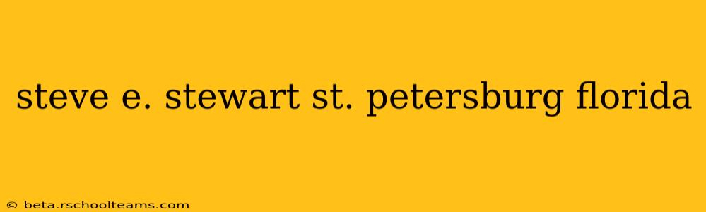 steve e. stewart st. petersburg florida