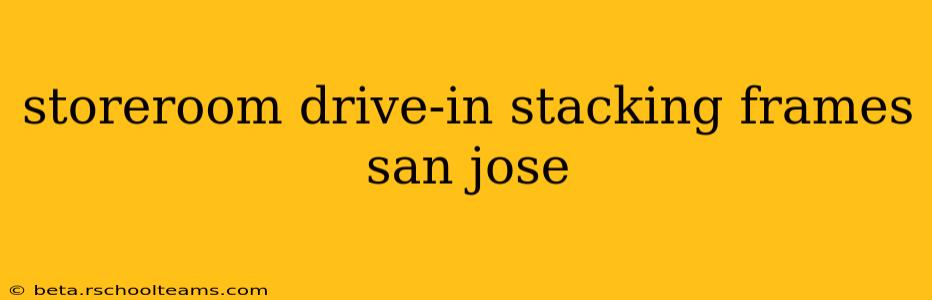 storeroom drive-in stacking frames san jose