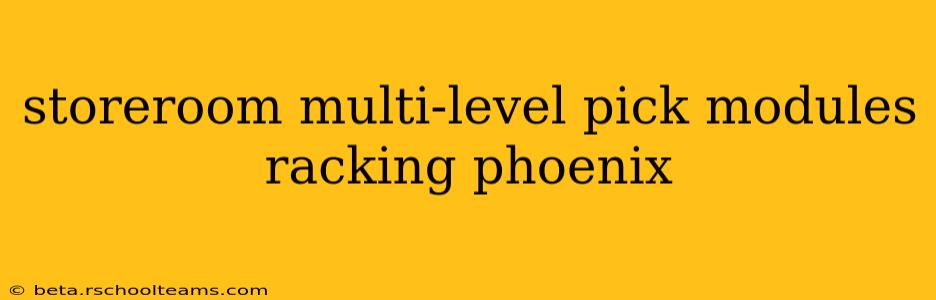 storeroom multi-level pick modules racking phoenix