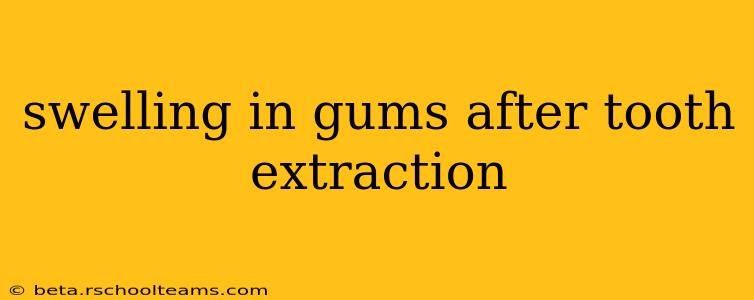 swelling in gums after tooth extraction
