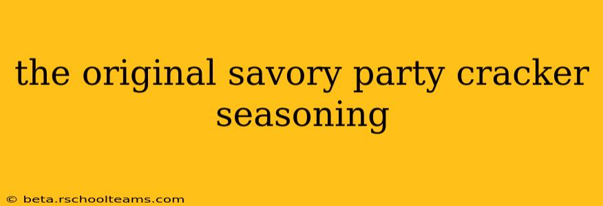 the original savory party cracker seasoning