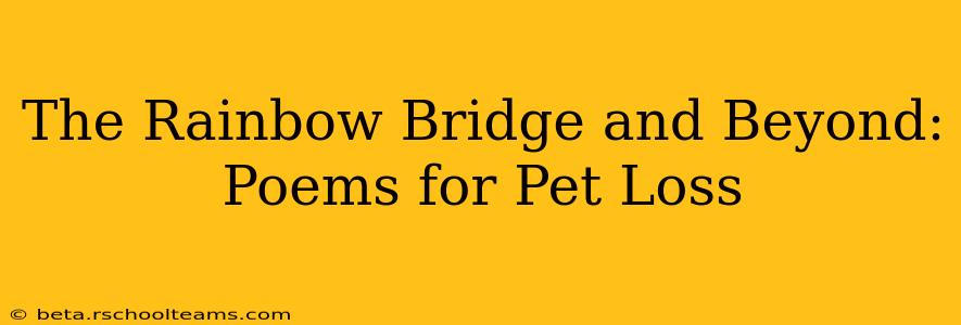 The Rainbow Bridge and Beyond: Poems for Pet Loss