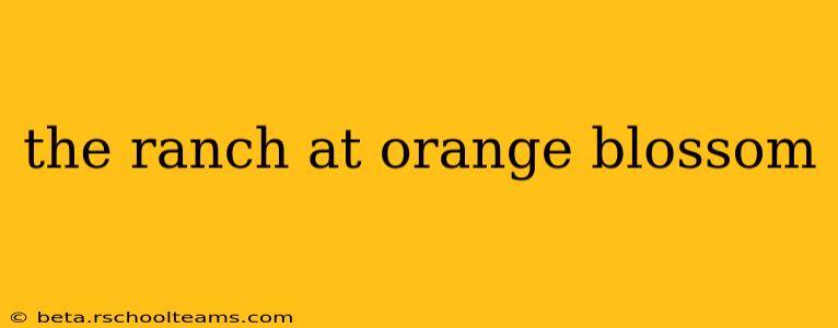 the ranch at orange blossom
