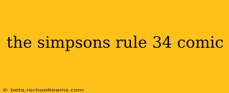 the simpsons rule 34 comic