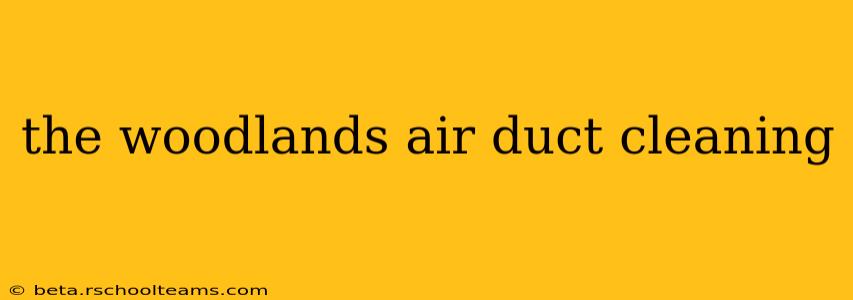 the woodlands air duct cleaning