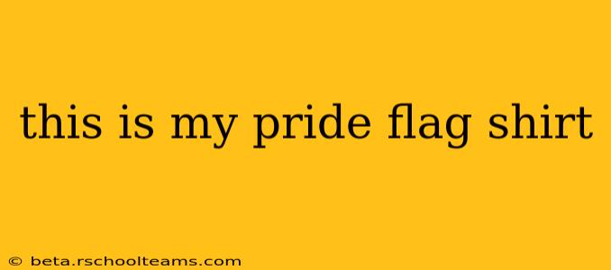 this is my pride flag shirt