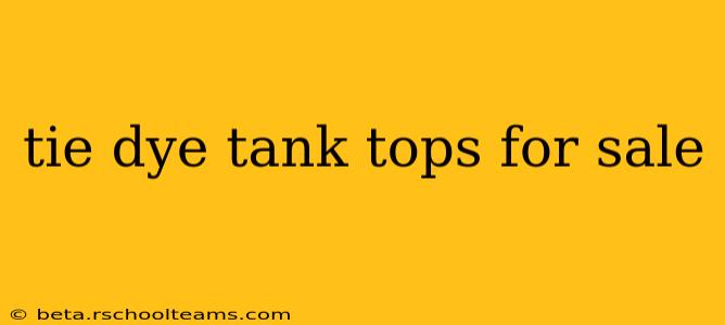 tie dye tank tops for sale