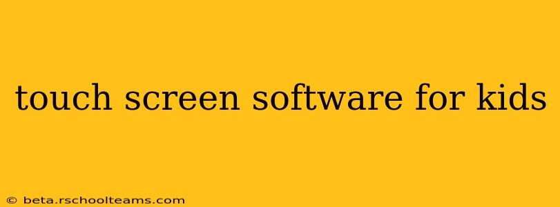 touch screen software for kids