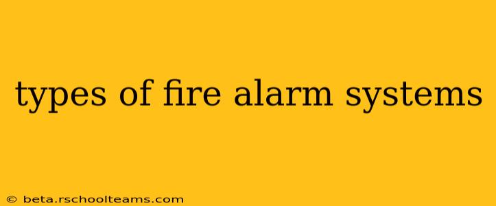 types of fire alarm systems