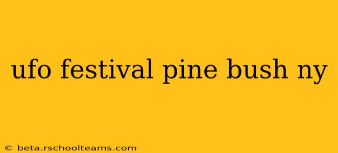 ufo festival pine bush ny