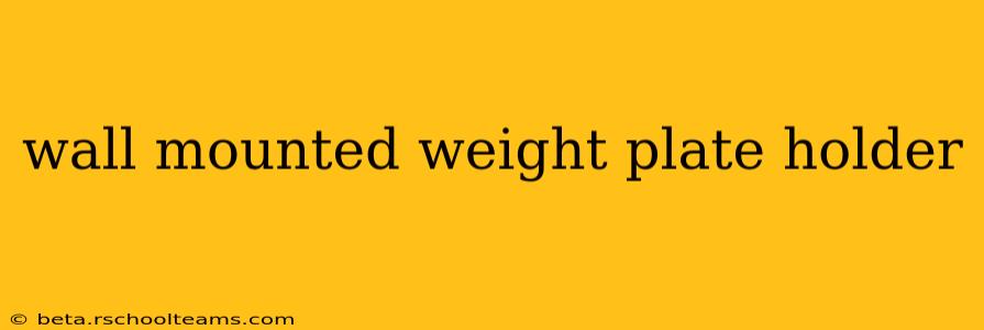 wall mounted weight plate holder