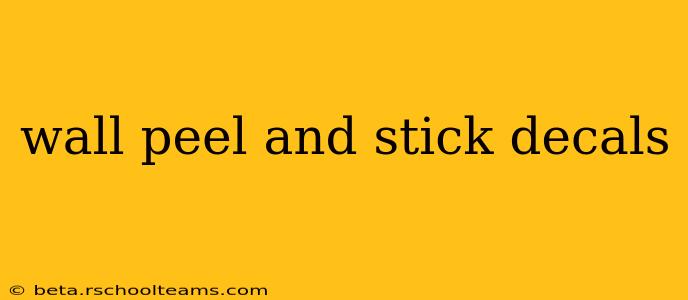 wall peel and stick decals