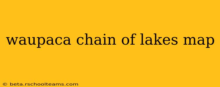 waupaca chain of lakes map