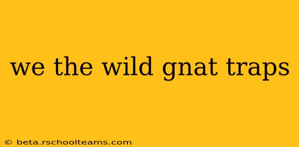 we the wild gnat traps