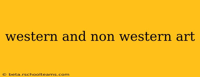 western and non western art