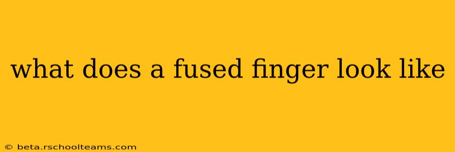 what does a fused finger look like