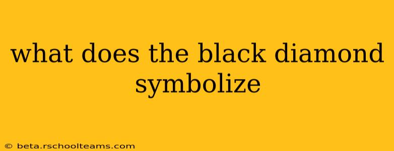what does the black diamond symbolize