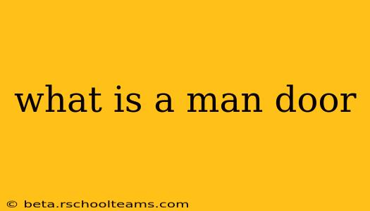 what is a man door