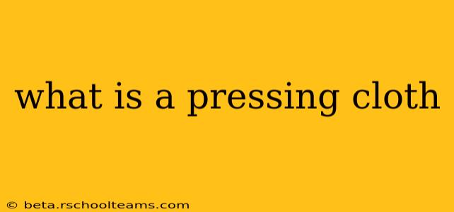 what is a pressing cloth
