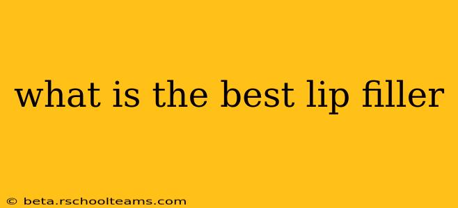 what is the best lip filler