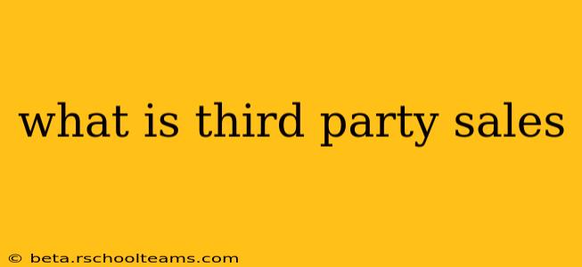 what is third party sales
