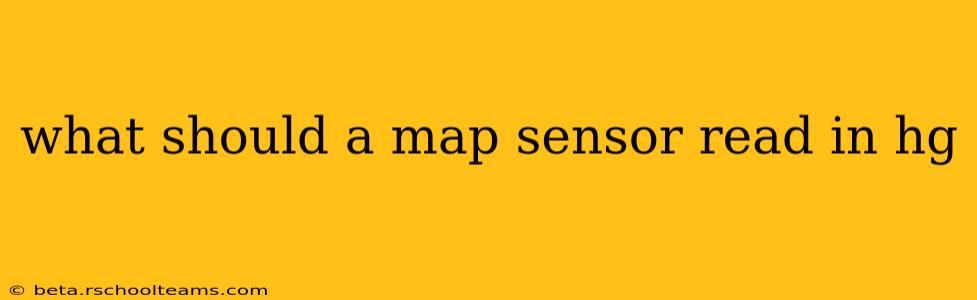 what should a map sensor read in hg