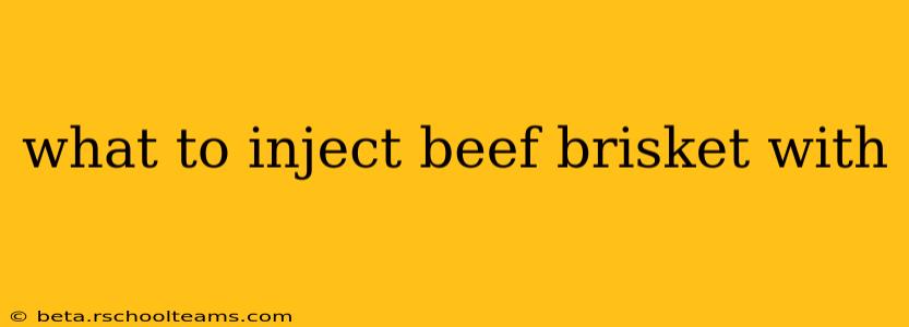 what to inject beef brisket with