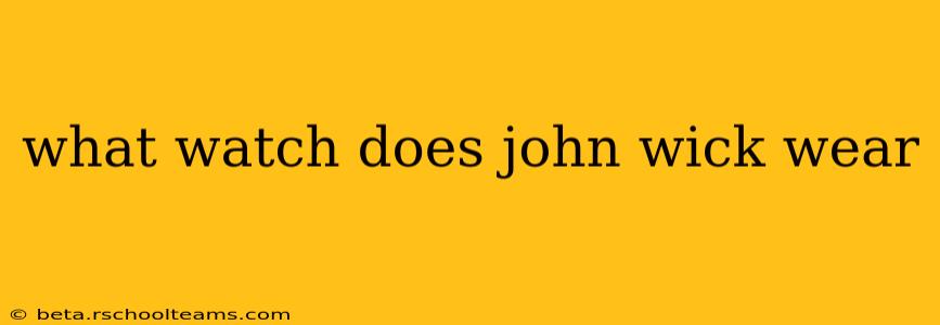 what watch does john wick wear